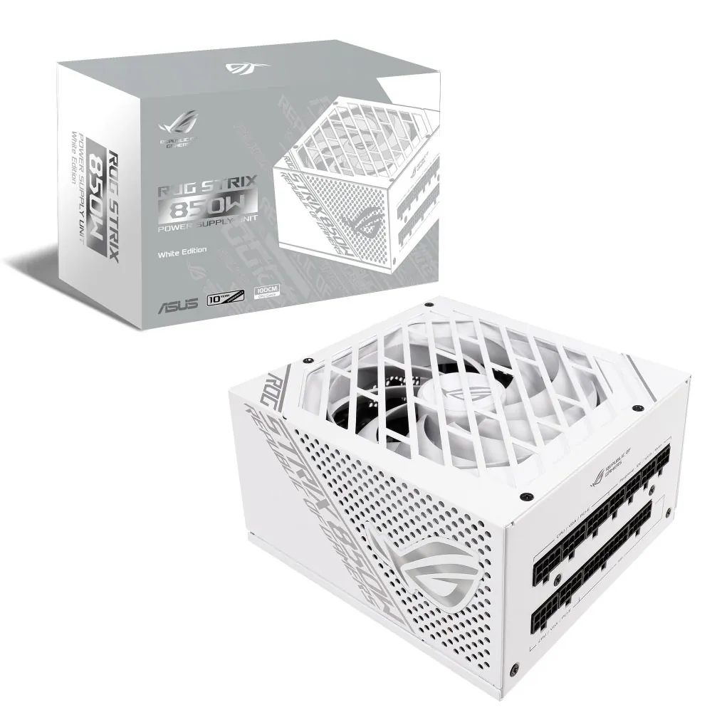 پاور ایسوس 850 وات فول ماژولار مدل ROG STRIX 850G WHITE