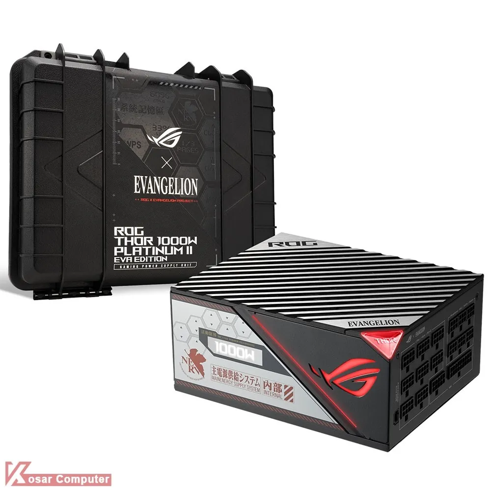 پاور ایسوس 1000 وات فول ماژولار مدل ROG Thor 1000W Platinum II EVA Edition