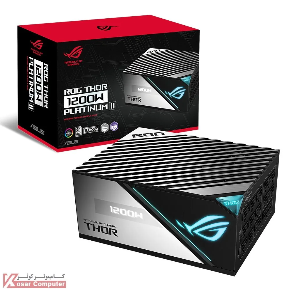 پاور ایسوس 1200 وات فول ماژولار مدل ROG THOR 1200P2 GAMING