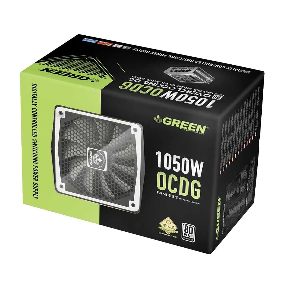 پاور گرین 1050 وات فول ماژولار مدل GP1050B-OCDG