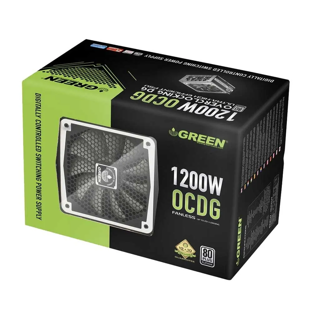پاور گرین 1200 وات فول ماژولار مدل GP1200B-OCDG
