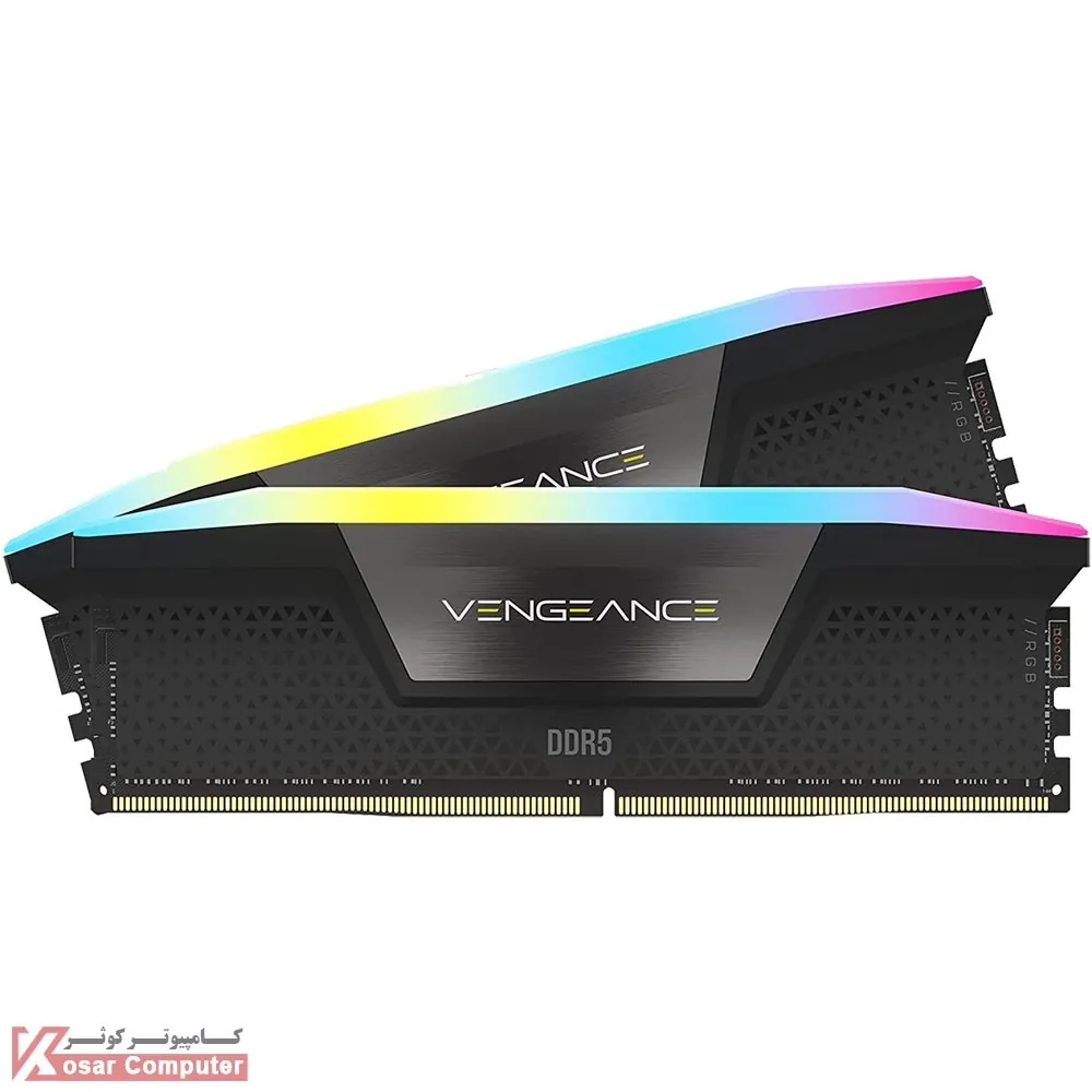 رم کورسیر 32 گیگابایت (2×16) دو کانال DDR5 5600 مدل Vengeance RGB CL36