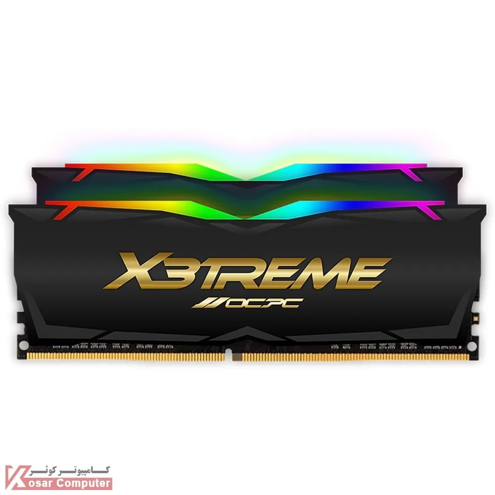 رم او سی پی سی ظرفیت 32 گیگابایت DDR4 CL16 باس 3200 مدل X3 RGB