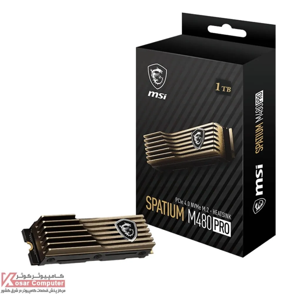اس اس دی با هیت سینک ام اس آی 1 ترابایت SPATIUM M480 PRO PCIe 4.0 HS