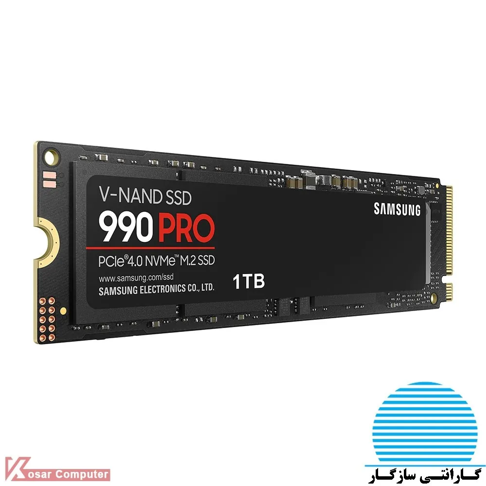 اس اس دی سامسونگ 1 ترابایت مدل M.2 NVME 990 PRO گارانتی سازگار