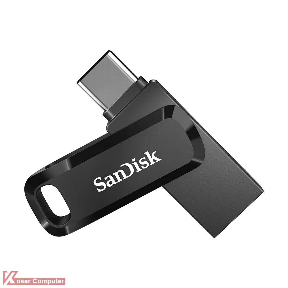 فلش مموری سن دیسک 128 گیگابایت مدل SANDISK Ultra DUAL Drive GO USB TYPE-C USB 3.1