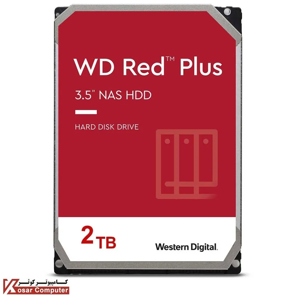 هارد اینترنال وسترن دیجیتال قرمز پلاس 2 ترابایت