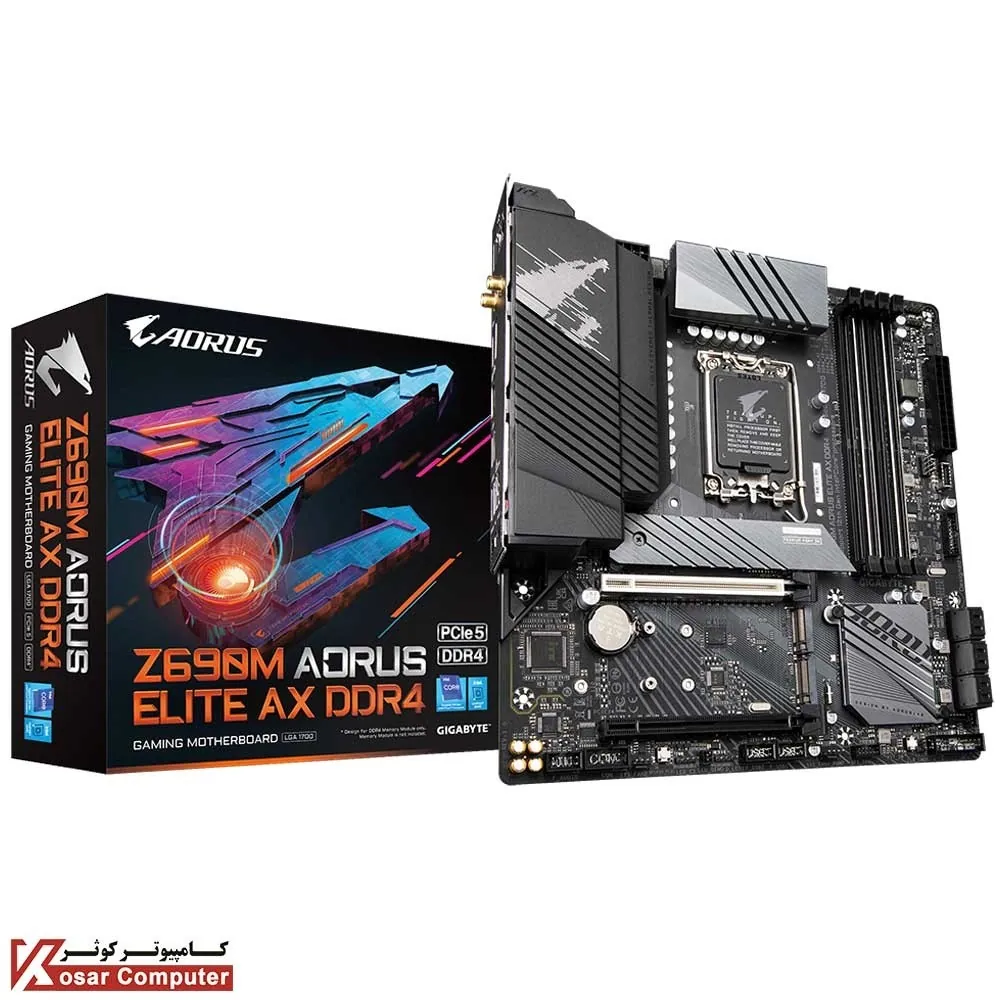 مادربرد گیگابایت GIGABYTE Z690M AORUS ELITE AX DDR4