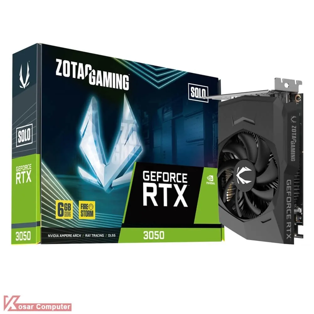 کارت گرافیک زوتک GAMING RTX 3050 6GB GDDR6 Solo