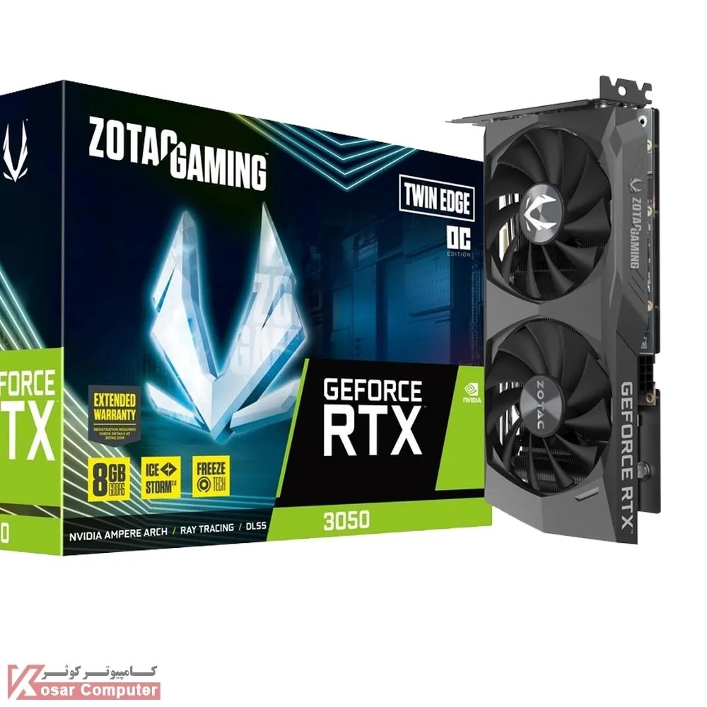 کارت گرافیک زوتک GAMING RTX 3050 Twin Edge OC 8G