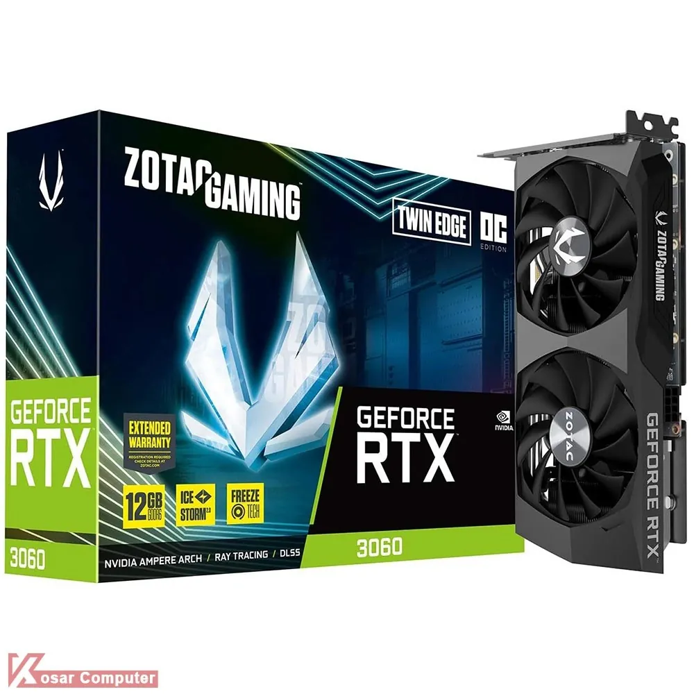 کارت گرافیک زوتک GAMING RTX 3060 Twin Edge OC 12G