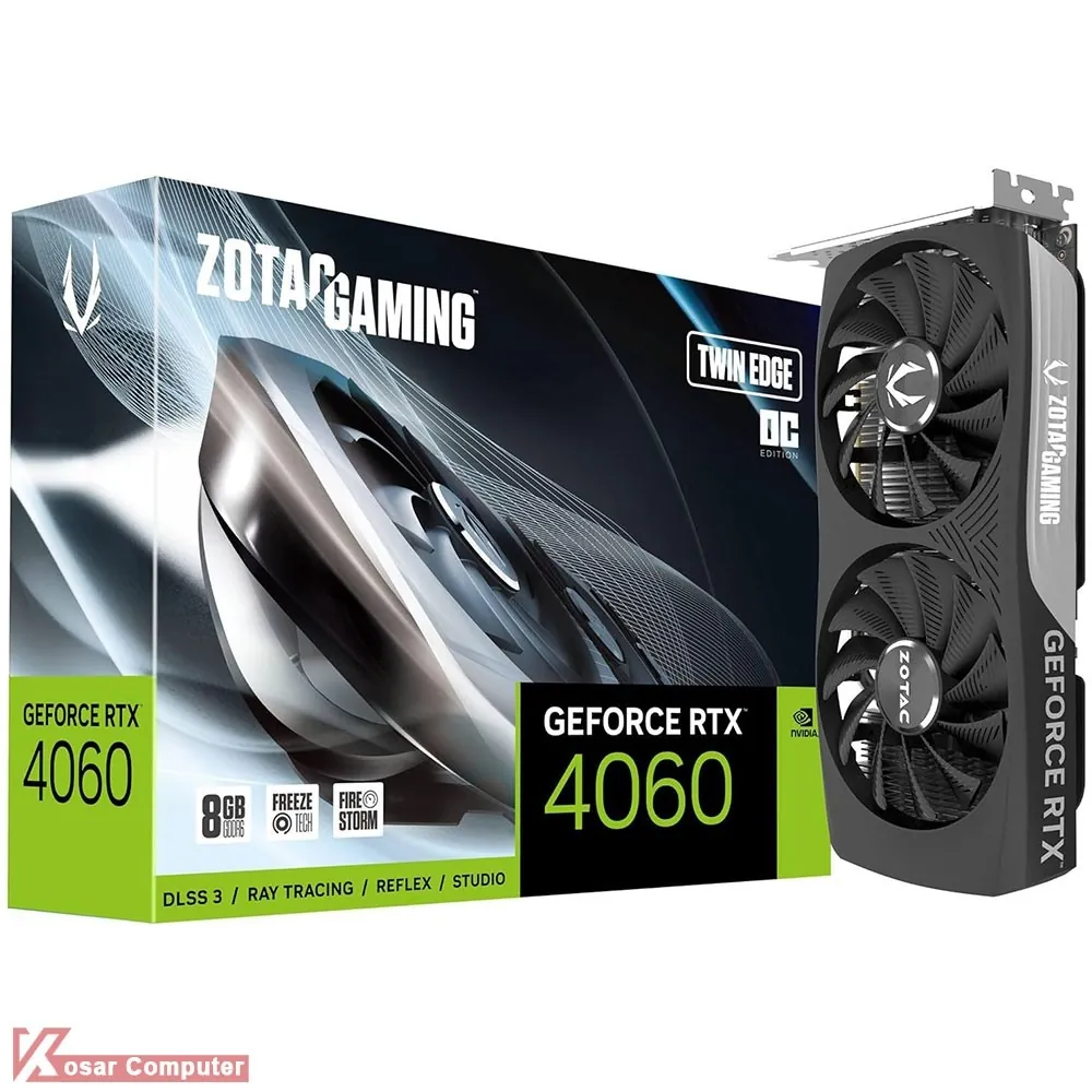 کارت گرافیک زوتک GAMING RTX 4060 8GB Twin Edge OC