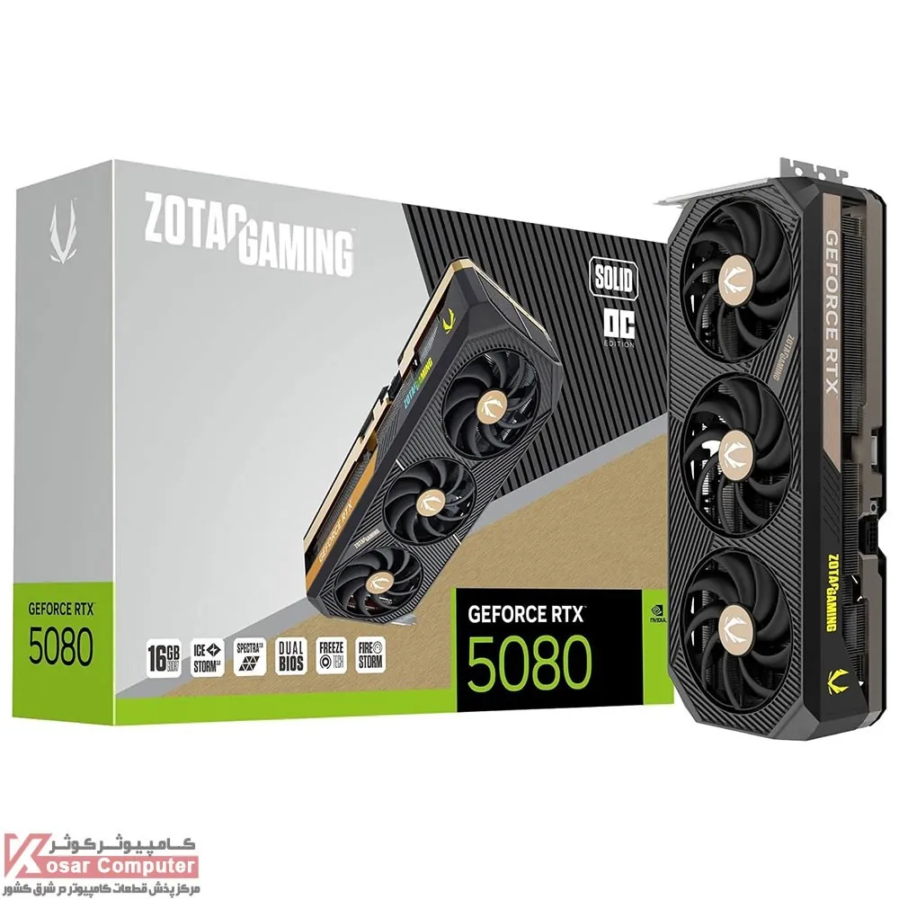 کارت گرافیک زوتک GAMING RTX 5080 SOLID OC 16G
