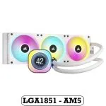 خنک کننده پردازنده سفید کورسیر iCUE LINK H150i LCD